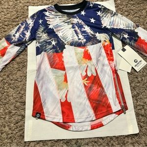 Boys (kids) extra large 3/4 sleeve USA shirt